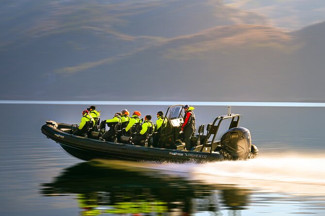 Rib adventure in the Lysefjord with boat house visit - Your fjord run: Pulpit Rock and Whisky Falls in motion
