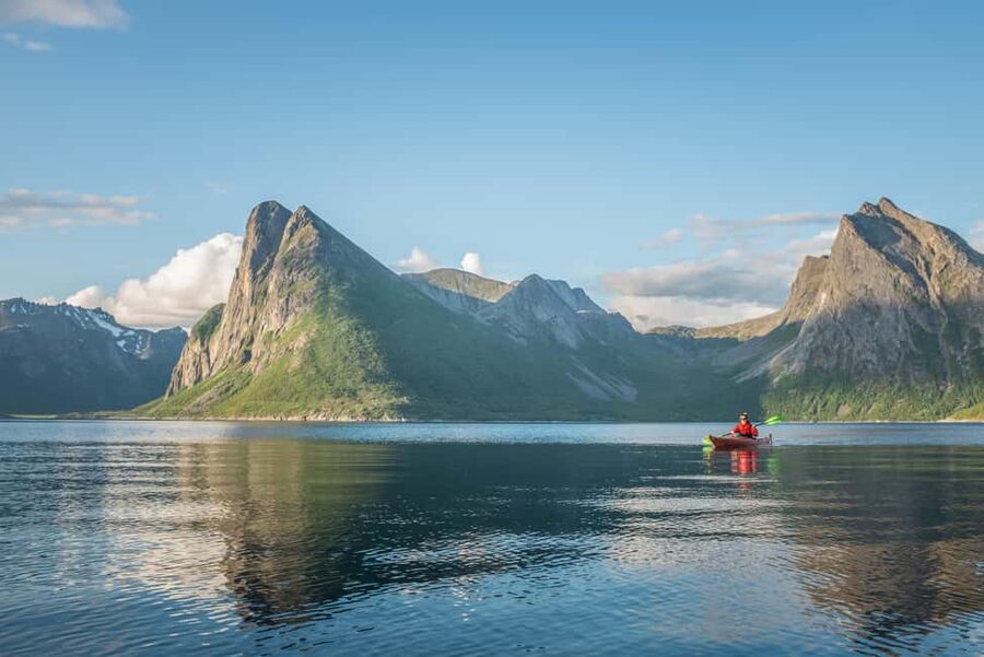 Senja: Guided Small Group Evening Kayaking Tour - Price value: what $199 buys in a small-group setting