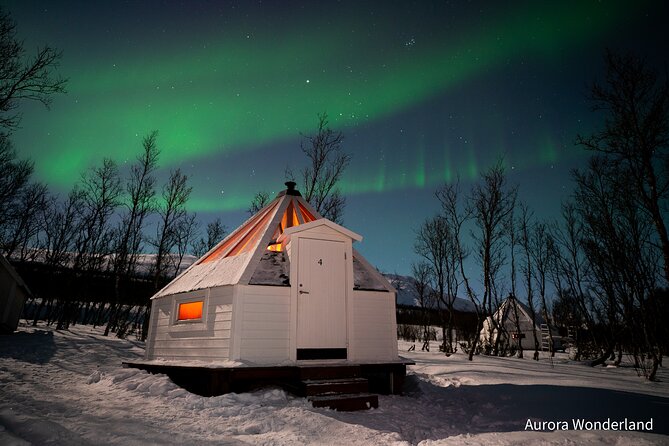 Snowshoeing with Aurora Crystal-Lavvo Overnight Stay from Tromsø - Nord-Lenangen fish soup and a guided 2 km snowy hike