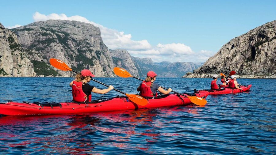Stavanger: Guided Kayaking in Lysefjord - From Land to Water: The Short Walk That Builds Momentum
