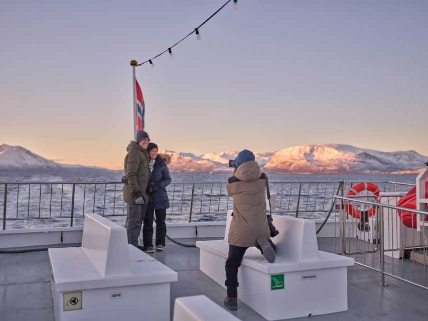 Tromsø: Arctic Fjord Cruise in Polar Landscapes - The catamaran setup: warm cabin, panoramic windows, and open decks