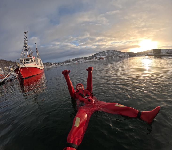 Tromsø: Arctic Fjord Floating in Survival Suit - Arctic fjord floating in Tromsø, what it actually feels like
