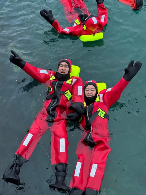 Tromsø: Arctic Fjord Floating in Survival Suit - Magic Ice Bar Tromsø, your start point and the vibe