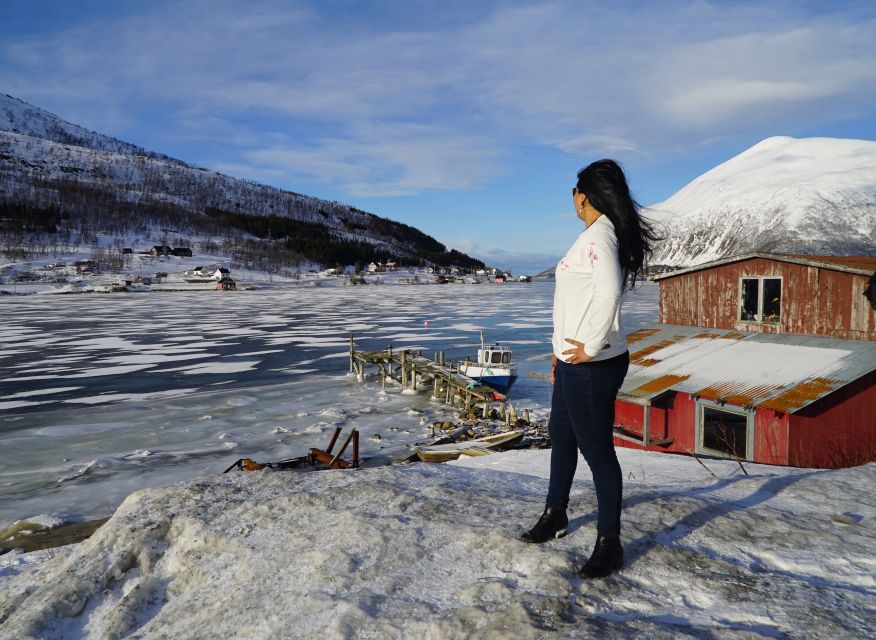 Tromsø: Fjord Sightseeing in a Tesla X Luxury Electric Car - Lunch stop with sea and mountain views, plus warm drinks