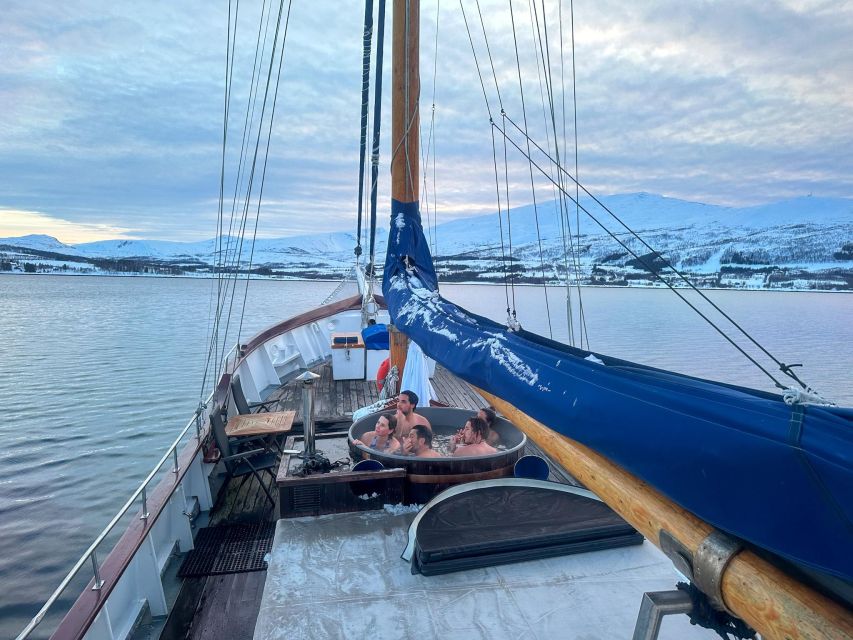 Tromsø: Luxury Polar Fjord Cruise w/ Hot Tub & Polar Plunge - Lunch on the Water: Reindeer Soup, Coffee Bar, and Vegetarian Choice