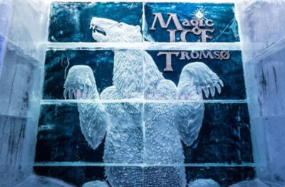 Magic Ice Bar Entrance and Welcome Drink