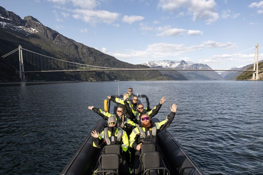 Ulvik: Hardangerfjord Ultimate RIB Tour - Hardangerfjord main run, then the bridge approach