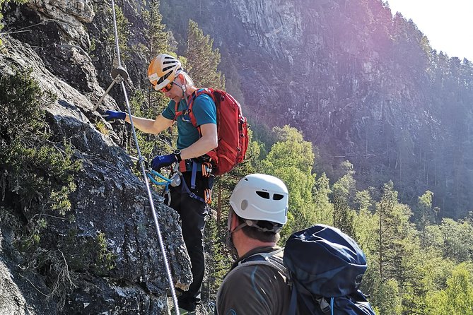 Via Ferrata Åndalsnes Intro Wall - The walk back from Nesaksla, photos and sore legs