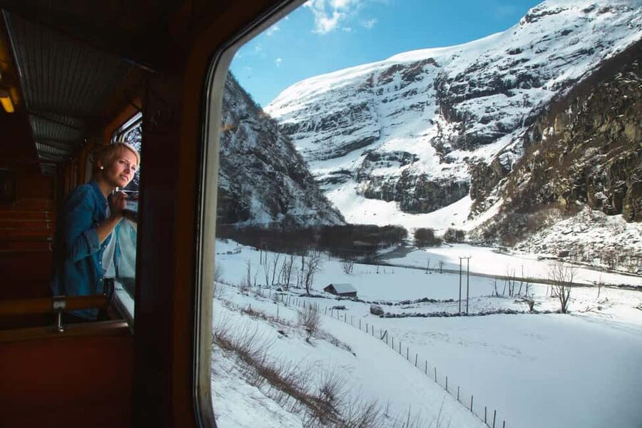 Winter Tour Viking Village, Nærøyfjord Cruise & Flåm Railway - Tvindefossen Stop and the Dale Warming Break